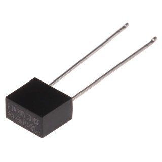 RS PRO Non-Resettable Fuse Radial 1A 250V Fast Acting Thermoplastic Body 767-5112