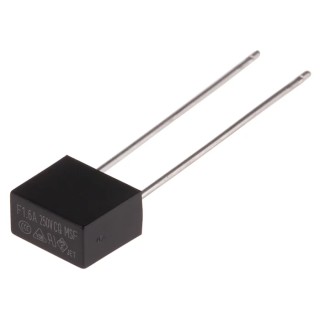 RS PRO Non-Resettable Fuse Radial 1.6A 250V Fast Acting Thermoplastic Body 5.08mm x 4.3mm x 7.7mm 767-5119