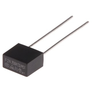 RS PRO Non-Resettable Fuse Radial 2A 250V Thermoplastic Fast Acting TE5 Fuse 767-5128