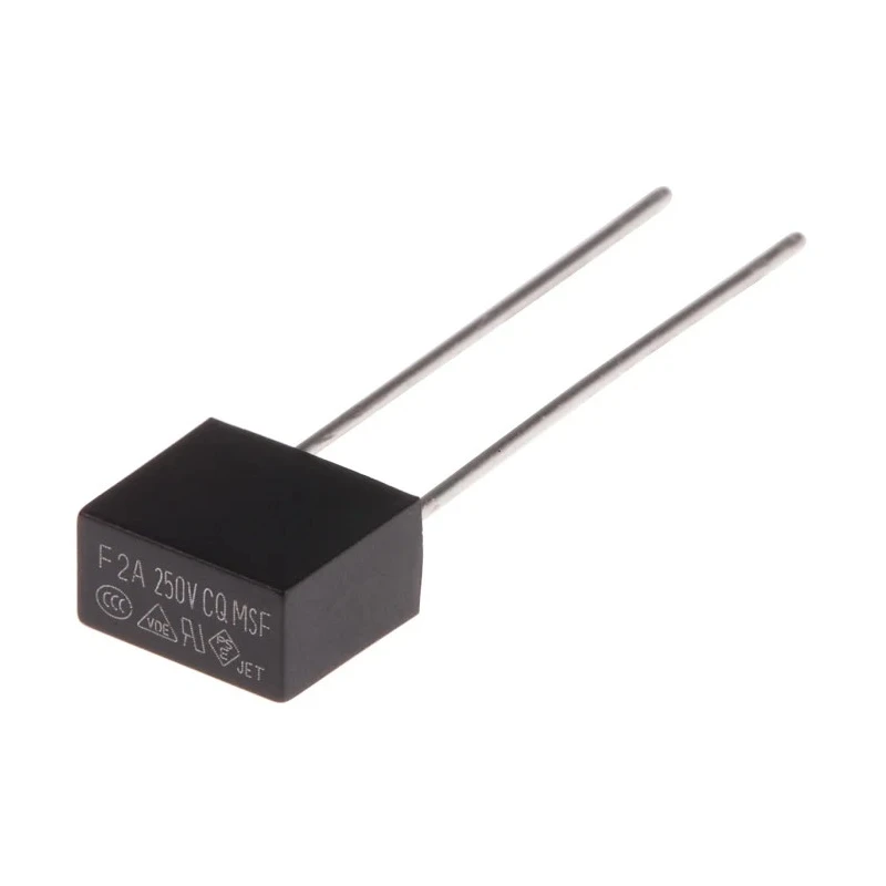RS PRO Non-Resettable Fuse Radial 2A 250V Thermoplastic Fast Acting TE5 Fuse 767-5128