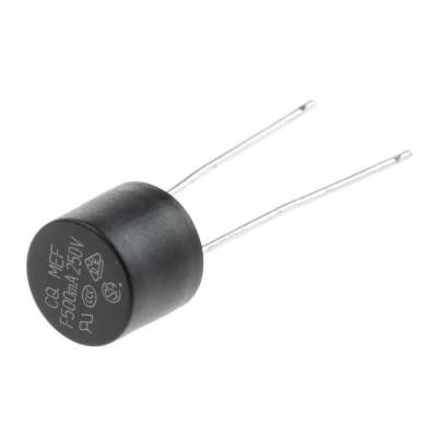 RS PRO Non-Resettable Fuse Radial 500mA 250V AC Fast Acting Thermoplastic Body 767-5207