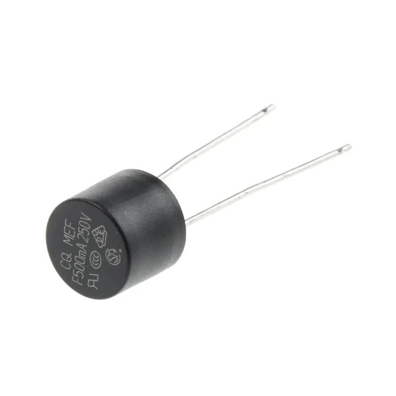 RS PRO Non-Resettable Fuse Radial 500mA 250V AC Fast Acting Thermoplastic Body 767-5207
