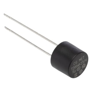 RS PRO Non-Resettable Fuse, Radial Lead Orientation, 200mA Current Rating, 250V Voltage, Time Delay, Thermoplastic 767-5187