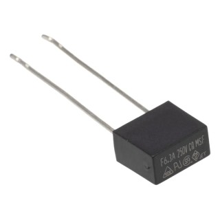 RS PRO Non-Resettable Fuse Radial 6.3A 250V Thermoplastic Body Fast Acting 35A Breaking Capacity 767-5131