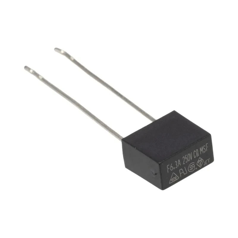 RS PRO Non-Resettable Fuse Radial 6.3A 250V Thermoplastic Body Fast Acting 35A Breaking Capacity 767-5131