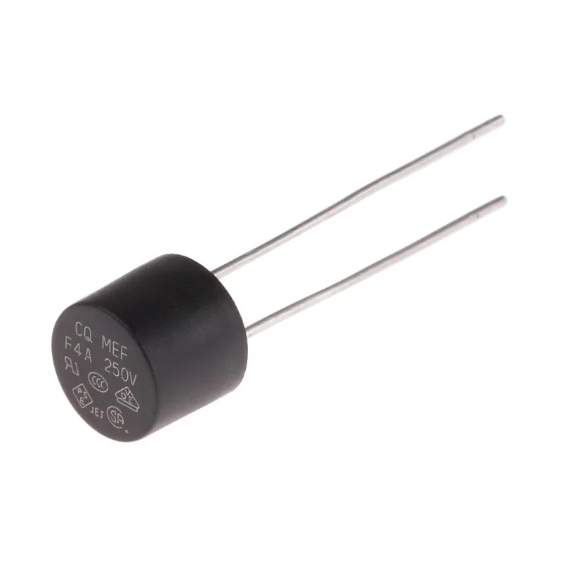 RS PRO Non-Resettable Fuse Radial 4A 250V AC Fast Acting Thermoplastic Body 767-5222