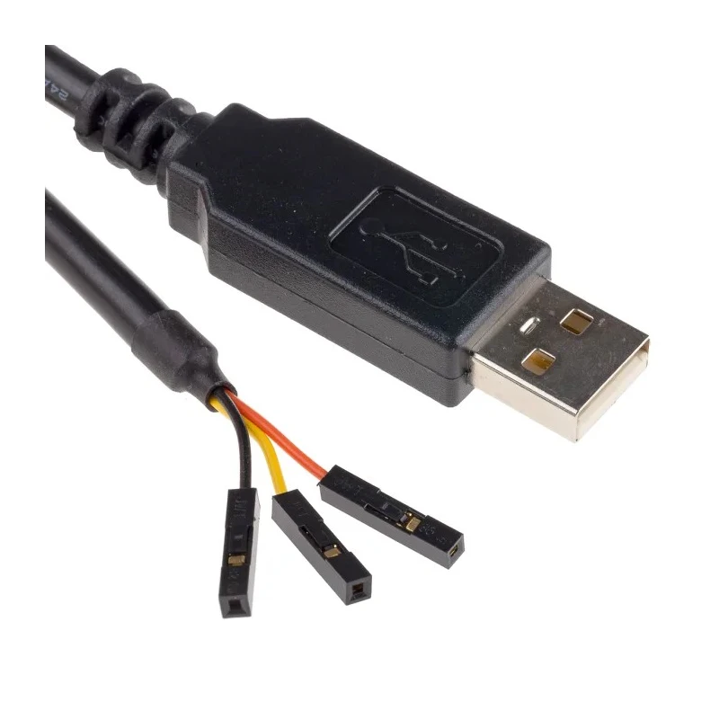FTDI Chip Raspberry Pi USB to TTL Level Serial UART Converter Cable 1m Black TTL-232R-RPI