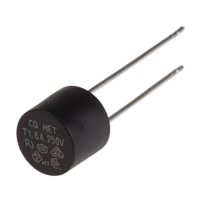 RS PRO Non-Resettable Fuse Radial 1.6A 250V Thermoplastic Body Time Delay RS PRO 767-5147