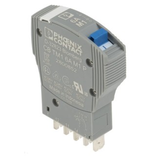 Phoenix Contact TRABTECH CB TM1 6A M1 P Thermal Circuit Breaker 6A Current Rating 1-Pole Base 2800852