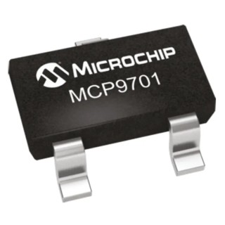Microchip Voltage Output Voltage Temperature Sensor, Analogue, Surface Mount SOT-23, 3-Pin, ±4°C Accuracy MCP9701T