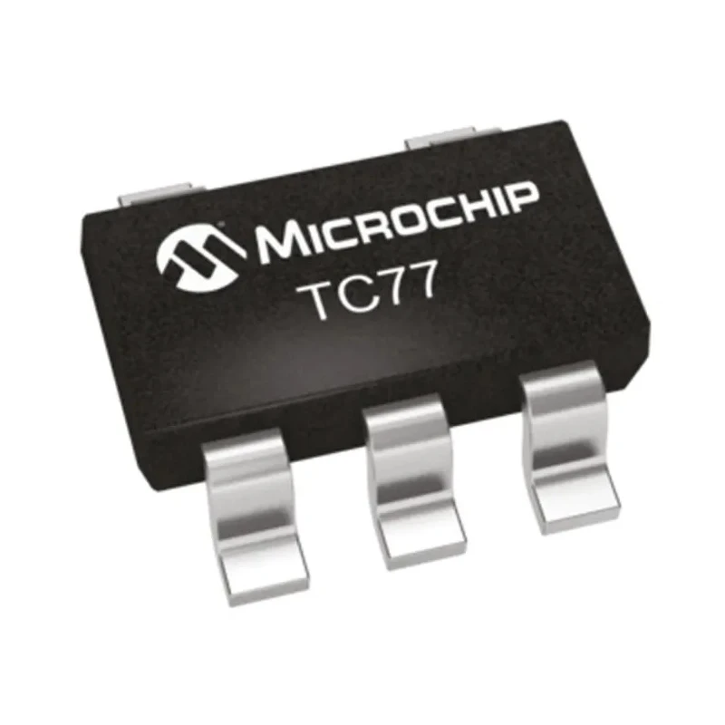 Microchip Digital Output Temperature Sensor, Surface Mount, Serial-Microwire, Serial-SPI, ±3°C Accuracy, 5-Pin SOT-23 TC77
