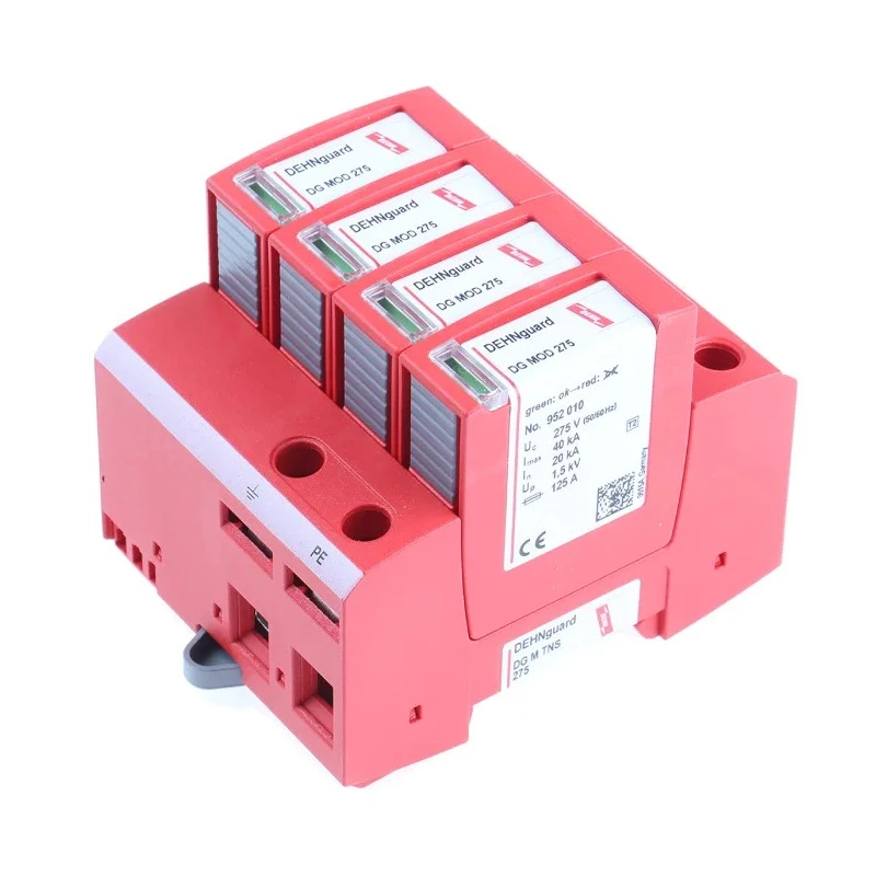 Dehn DG Modular Surge Protector 275V AC Maximum Surge Current 40 kA Type 2 Arrester DG M TNS 275