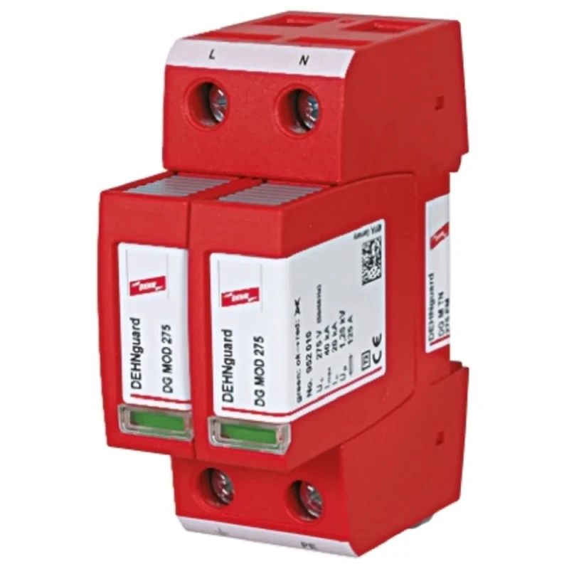 Dehn Surge Arrester 275V AC Maximum Voltage 40 kA Type 2 Arrester DG M TN 275 FM