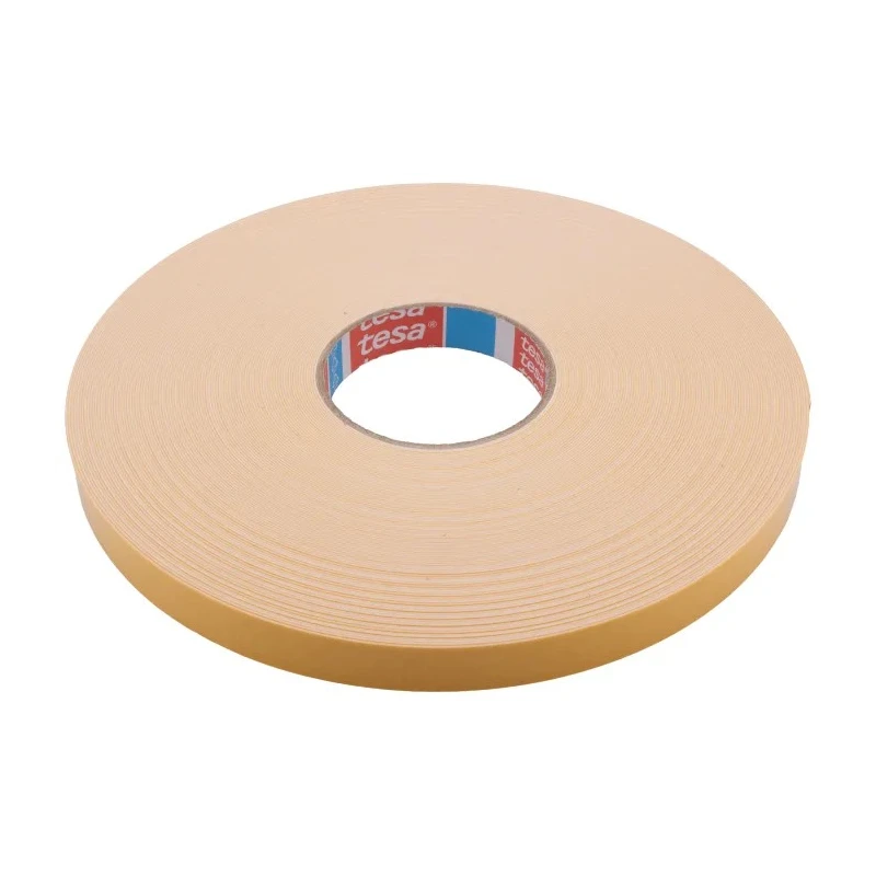 Tesa Double Sided Polyethylene Foam Tape 19mm Width, 0.8mm Thickness, 50m Length 62934-00020-00