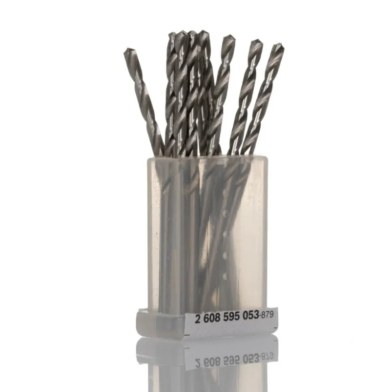 Bosch High-Speed Steel HSS-G Drill Bit 2.5mm Diameter, 57mm Overall Length, Cylindrical Shank, 10 Pieces 2608595053