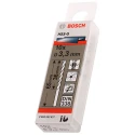 Bosch High-Performance HSS-G Helical Drill Bit Set 3-Flute 3.3mm Shank Size, 65mm Overall Length, 135° Point 2608595057