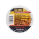 3M White Polyvinyl Chloride Electrical Tape, 19mm Width, 20m Length SCOTCH 35 BLANC 20 X 19
