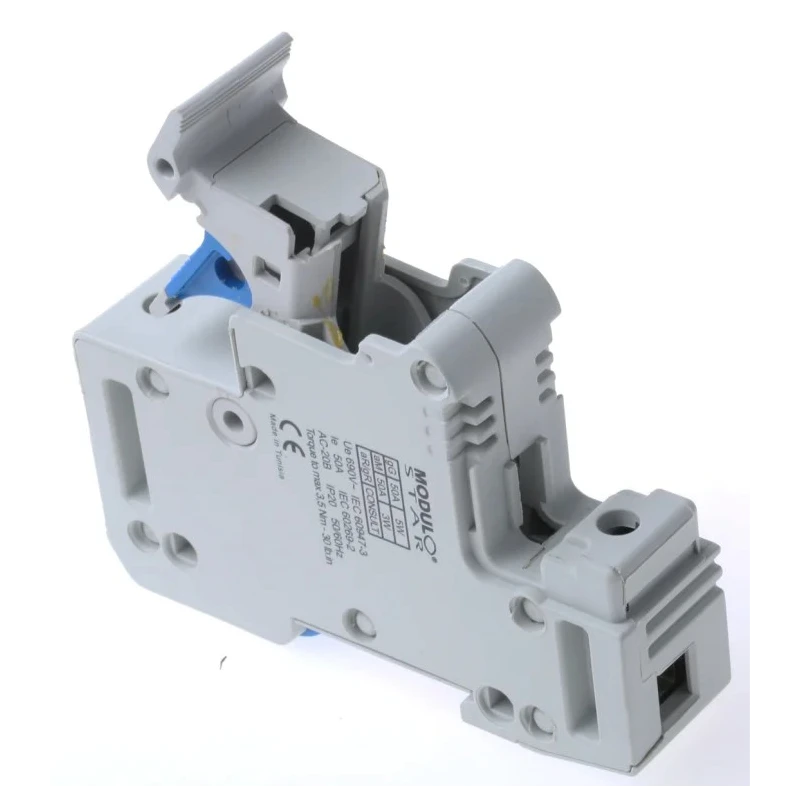 Mersen 50A Rail Mount Fuse Holder for 14 x 51 mm, 1 Pole, 690V AC A331016 / CMS141