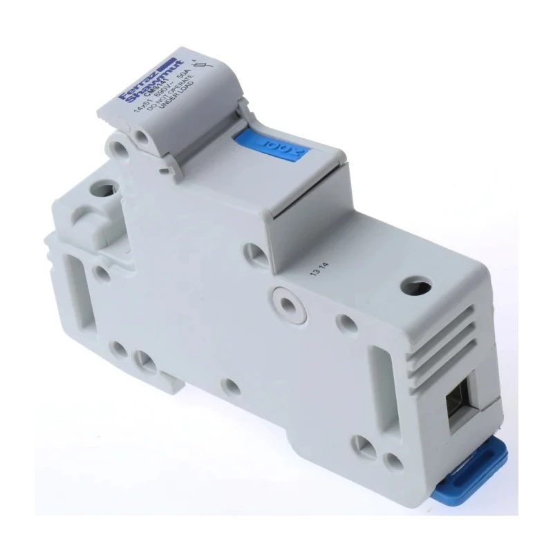 Mersen 50A Rail Mount Fuse Holder for 14 x 51 mm, 1 Pole, 690V AC A331016 / CMS141