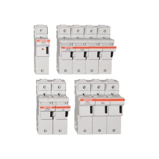 Mersen 125A Rail Mount Fuse Holder for 22 x 58 mm Fuse, Thermoplastic Case, 690V ac, Modulostar CMS22 Series K331094 / CMS22N