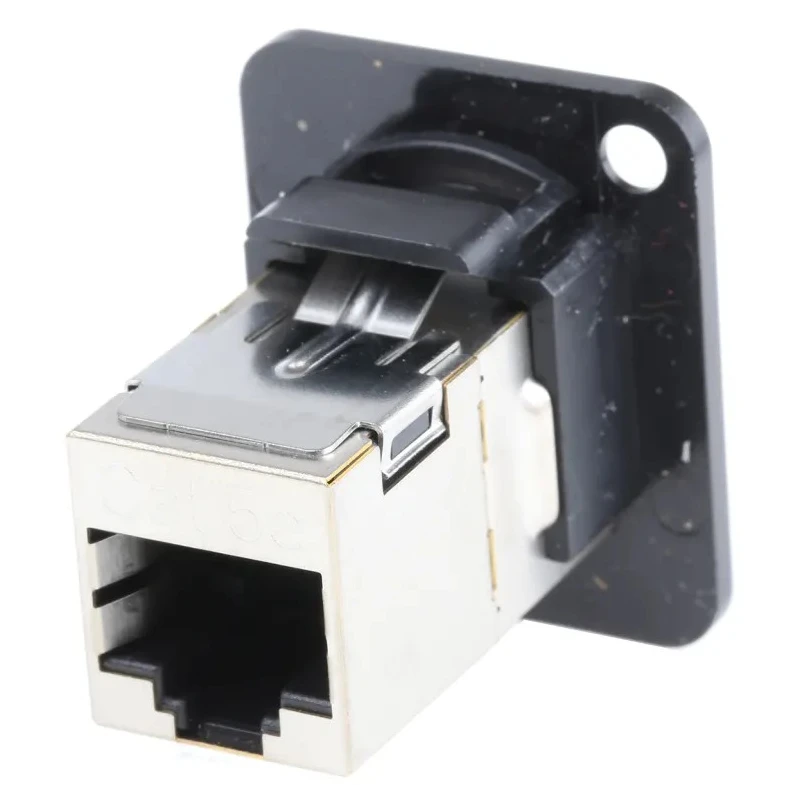 Switchcraft EH Series RJ45 Shielded Adapter Cat5e RJ45 Coupler Straight Wiring 26mm x 31mm x 30mm EHRJ45P5ES