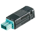 Wieland BST14i Series Lighting Cable Connector Female/Male Spring Clamp 2-Pole 3A 50V IP20 93.421.4553.1