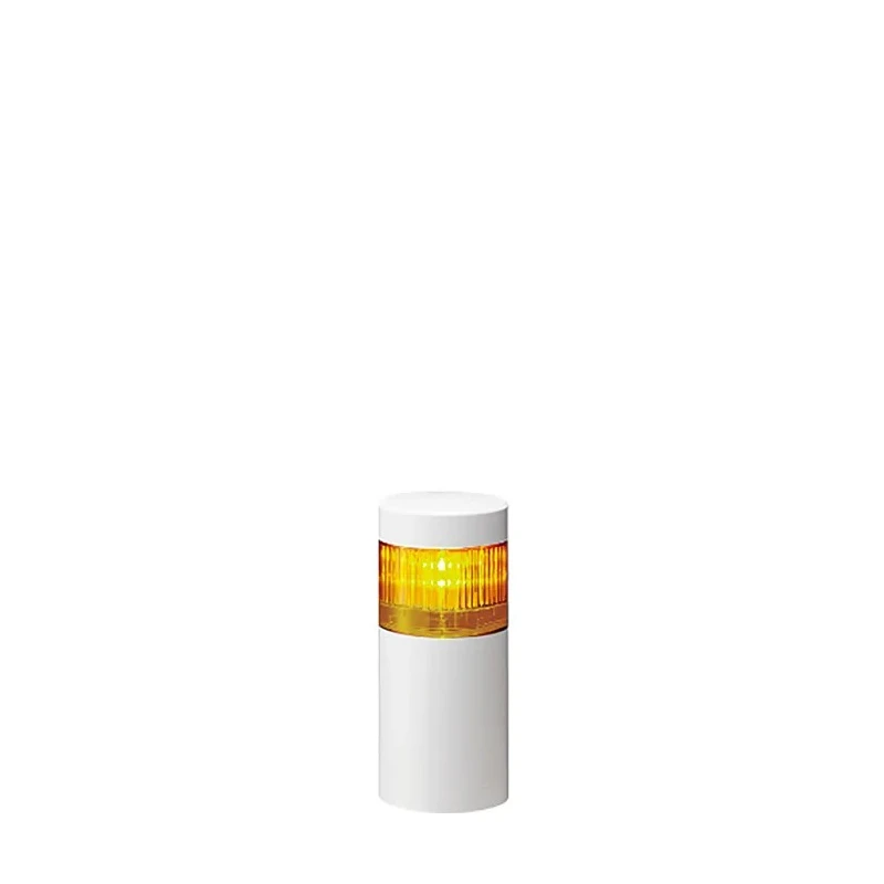 Patlite Amber Signal Tower Buzzer, 1 Light, LED, 24V DC, Direct Mount, IP65 LR6-102WJNW-Y