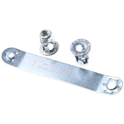 RS PRO Threaded Insert M6 Bright Zinc Stainless Steel, 15.88 mm Flange Diameter, 11.43 mm Fixing Hole Diameter 768-0739