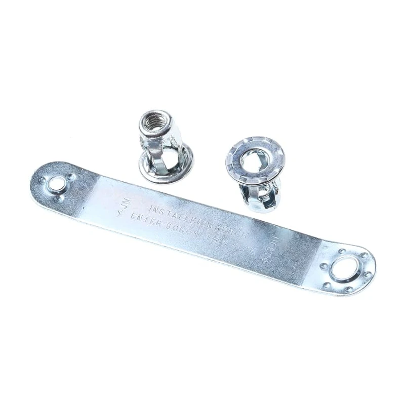 RS PRO Threaded Insert M6 Bright Zinc Stainless Steel, 15.88 mm Flange Diameter, 11.43 mm Fixing Hole Diameter 768-0739