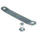 Emhart Industries RS PRO Bright Zinc Stainless Steel Threaded Insert M4 Size, 11.89 mm Flange Diameter, 8.38 mm 768-0729