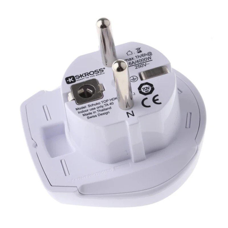 SKROSS Travel Adapter Europe Socket 240V 16A Travel Adapter 768-2905