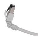 Weidmüller Cabinet Line Shielded Screened Cat6 Ethernet Cable, 1 m, Grey Low Smoke Zero Halogen Cat6