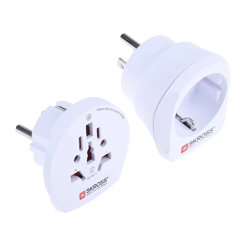 SKROSS Travel Adapter Australia Switzerland Italy UK Europe China USA Europe 15A 240V 768-2902