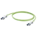 Weidmüller Shielded Screened Cat5 Ethernet Cable 4 Core, Green Polyurethane Jacket, 1 m CAT5