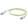 Weidmüller Shielded Screened Cat5 Ethernet Cable 4 Core, Green Polyurethane Jacket, 1 m CAT5