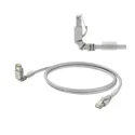 Weidmüller Cat6 Shielded Screened Ethernet Cable, 0.5 m, Grey Low Smoke Zero Halogen 1248280005