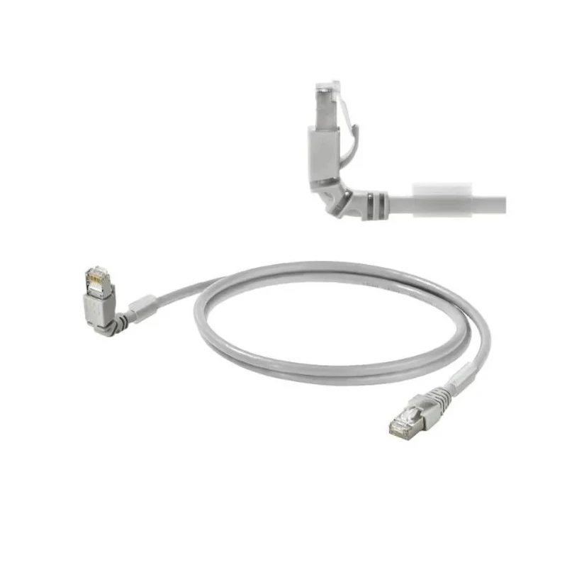 Weidmüller Cat6 Shielded Screened Ethernet Cable, 0.5 m, Grey Low Smoke Zero Halogen 1248280005