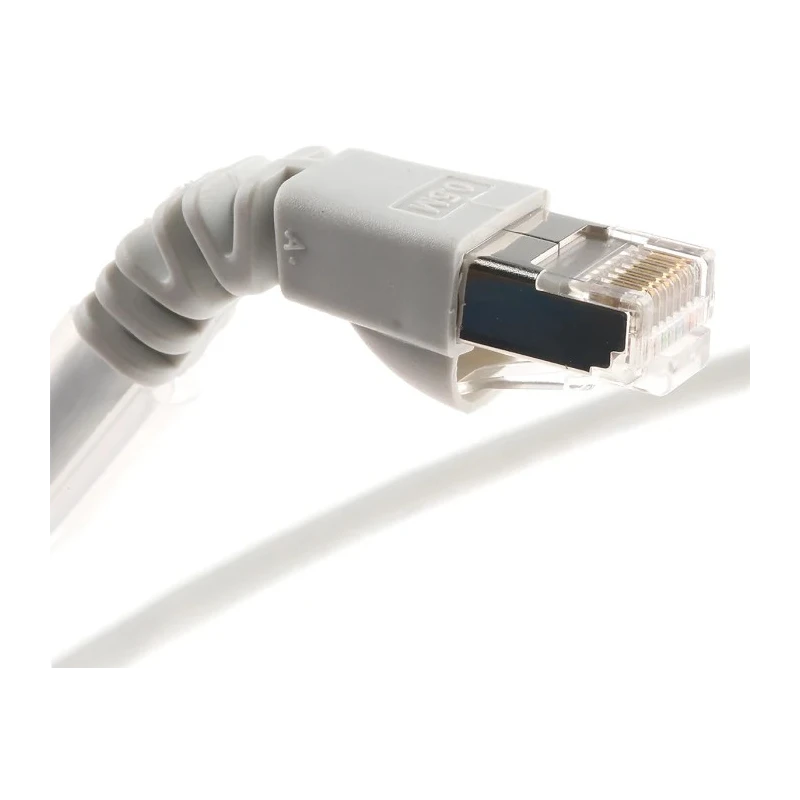 Weidmüller Cat6 Shielded Screened Ethernet Cable, 0.5 m, Grey Low Smoke Zero Halogen 1248280005