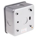 RS PRO Grey 2 Way Rocker 2 Gang Surface Mount Metalclad Steel Light Switch 240V 6A RS Metalclad 768-3526