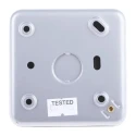 RS PRO 13A 1 Gang Fused Spur 250V AC Mild Steel Surface Mount BS5733 BS PRO
