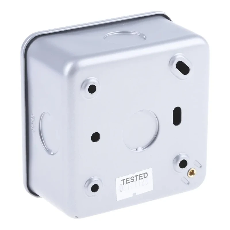RS PRO 13A 1 Gang Fused Spur 250V AC Mild Steel Surface Mount BS5733 BS PRO
