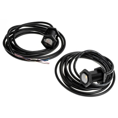 Omron Through Beam Photoelectric Sensor, Barrel Style, 20 m Detection Range, PNP Output, IP67 IP69K Rated E3FA-TP11 2M