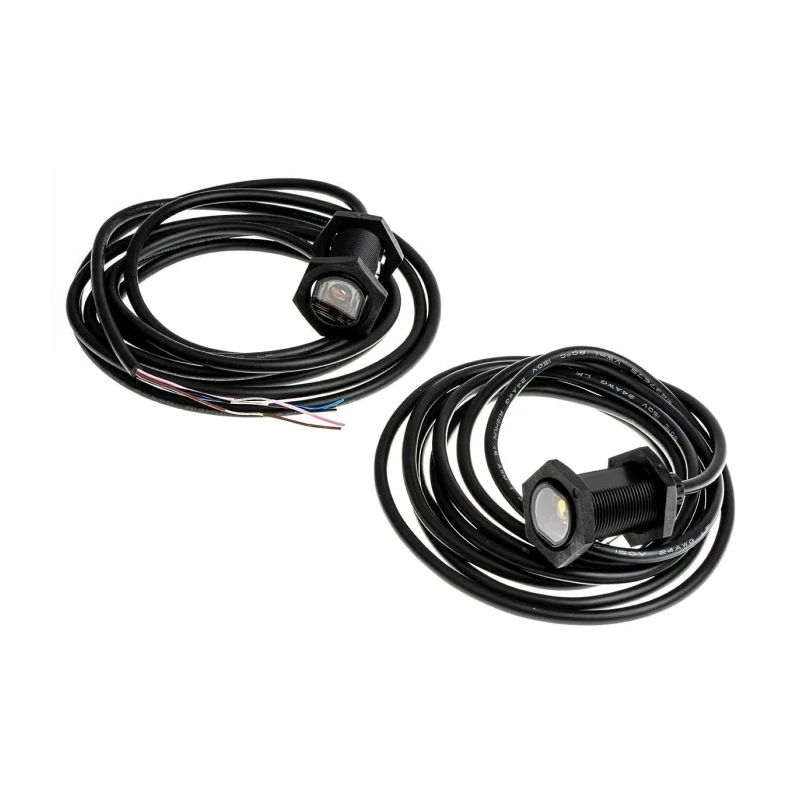 Omron Through Beam Photoelectric Sensor, Barrel Style, 20 m Detection Range, PNP Output, IP67 IP69K Rated E3FA-TP11 2M