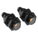 Omron Through Beam Photoelectric Sensor Barrel Style, 20 m Detection Range, PNP Output, IP67 IP69K, ABS Housing E3FA-TP21