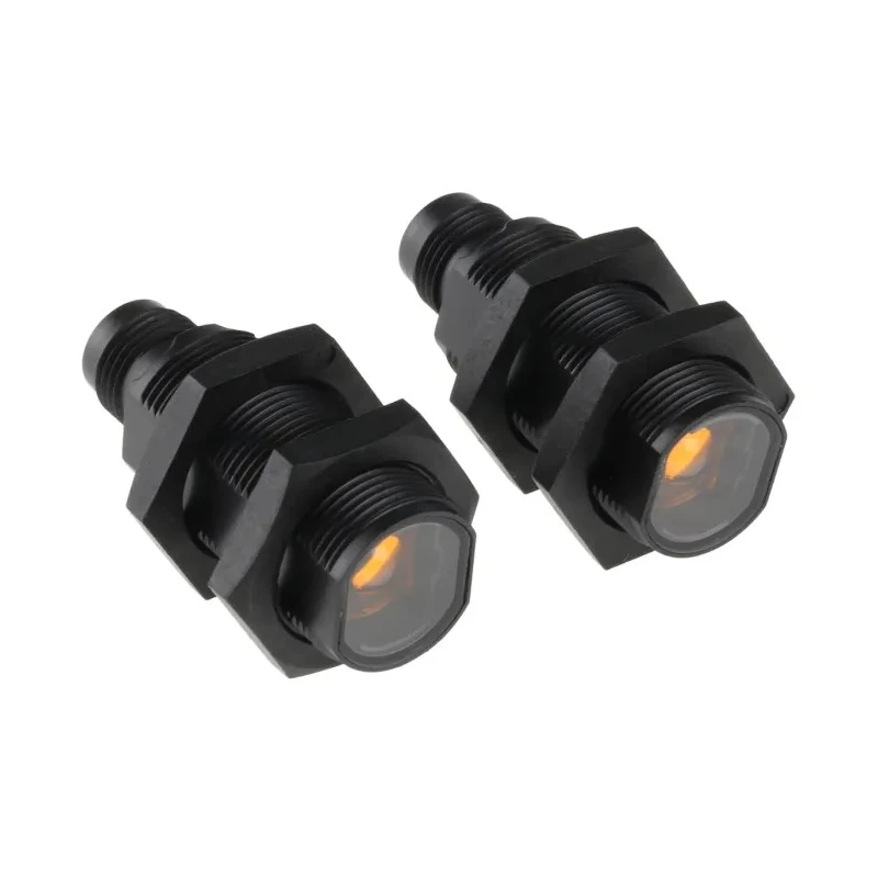 Omron Through Beam Photoelectric Sensor Barrel Style, 20 m Detection Range, PNP Output, IP67 IP69K, ABS Housing E3FA-TP21