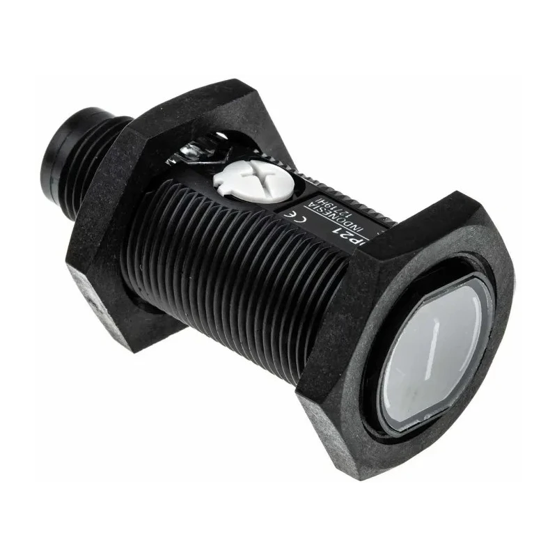 Omron Diffuse Photoelectric Sensor Barrel Sensor 100 mm Detection Range PNP Output IP69K, IP67 Protection E3FA-DP21