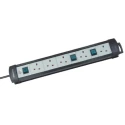brennenstuhl Premium-Line Extension Lead Kit 3 m Cable Length 5 Sockets Type G British 230V 13A 1951553600