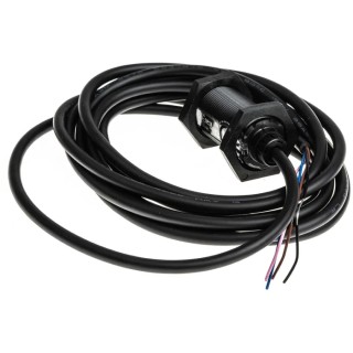Omron Diffuse Photoelectric Sensor Barrel Style, 300 mm Detection Range, PNP Output, IP69K, IP67 E3FA-DP12 2M