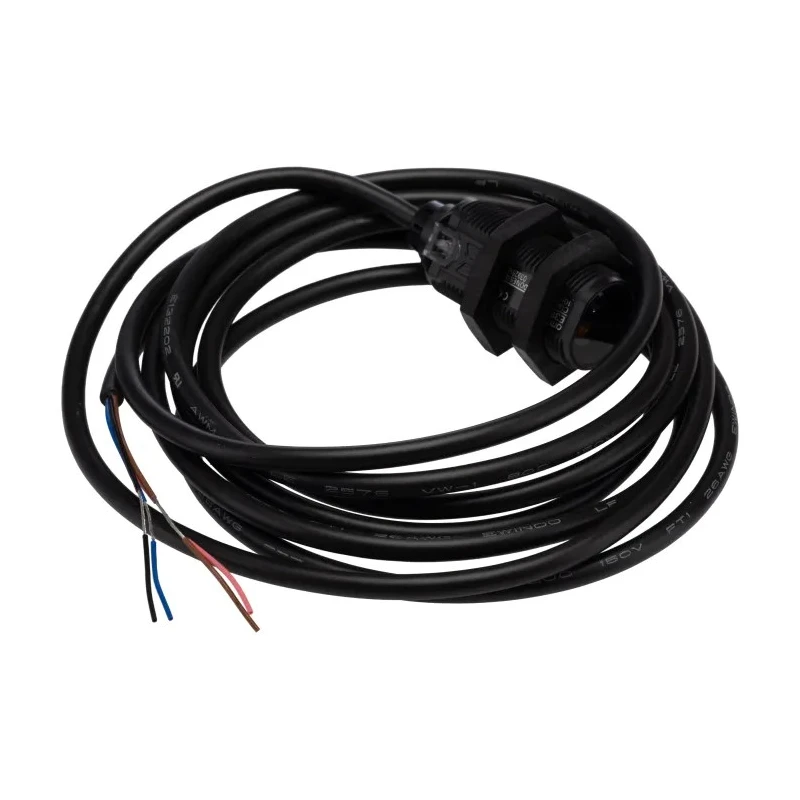 Omron Background Suppression Photoelectric Sensor, Barrel Style, 100 mm Detection Range, PNP Output, IP67 & E3FA-LP11 2M