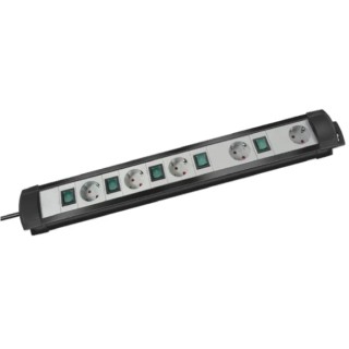brennenstuhl Premium-Line 3 Meter 5 Socket Type F German Schuko Switchable Extension Lead Kit 230V 16A 1951550600